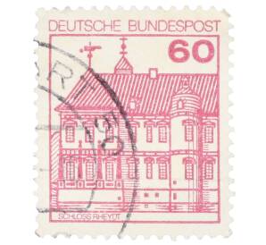 Почтовая марка 60 пфеннигов 1979 года Западная Германия (ФРГ) «Крепости и замки — Райдт» — Фото №1