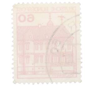 Почтовая марка 60 пфеннигов 1979 года Западная Германия (ФРГ) «Крепости и замки — Райдт» — Фото №2