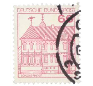 Почтовая марка 60 пфеннигов 1979 года Западная Германия (ФРГ) «Крепости и замки — Райдт»
