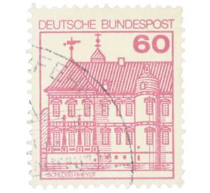 Почтовая марка 60 пфеннигов 1979 года Западная Германия (ФРГ) «Крепости и замки — Райдт»