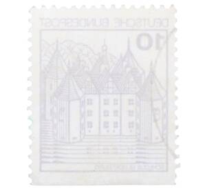 Почтовая марка 10 пфеннигов 1977 года Западная Германия (ФРГ) «Крепости и замки — Глюксбург»