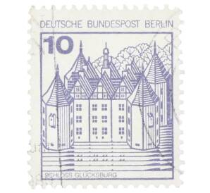 Почтовая марка 10 пфеннигов 1977 года Западная Германия (ФРГ) «Крепости и замки — Глюксбург»