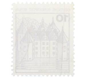 Почтовая марка 10 пфеннигов 1977 года Западная Германия (ФРГ) «Крепости и замки — Глюксбург»