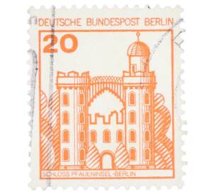 Почтовая марка 20 пфеннигов 1977 года Западная Германия (ФРГ) «Крепости и замки — Пфауэнинзель в Берлине» — Фото №1