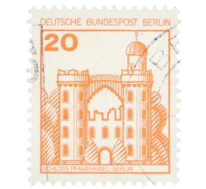 Почтовая марка 20 пфеннигов 1977 года Западная Германия (ФРГ) «Крепости и замки — Пфауэнинзель в Берлине» — Фото №1