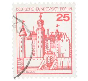 Почтовая марка 25 пфеннигов 1979 года Западная Германия (ФРГ) «Крепости и замки — Замок Гемен» — Фото №1