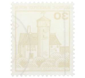 Почтовая марка 30 пфеннигов 1977 года Западная Германия (ФРГ) «Крепости и замки — Замок Людвигштейн» — Фото №2