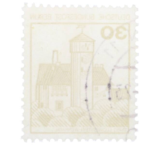 Почтовая марка 30 пфеннигов 1977 года Западная Германия (ФРГ) «Крепости и замки — Замок Людвигштейн» (Артикул: T11-35563) — Фото №2