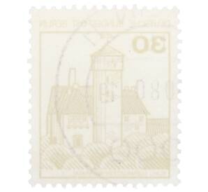 Почтовая марка 30 пфеннигов 1977 года Западная Германия (ФРГ) «Крепости и замки — Замок Людвигштейн» — Фото №2