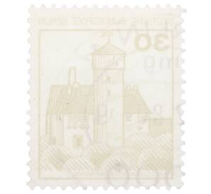 Почтовая марка 30 пфеннигов 1977 года Западная Германия (ФРГ) «Крепости и замки — Замок Людвигштейн» — Фото №2