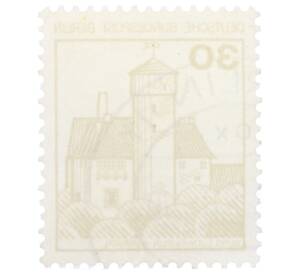 Почтовая марка 30 пфеннигов 1977 года Западная Германия (ФРГ) «Крепости и замки — Замок Людвигштейн»