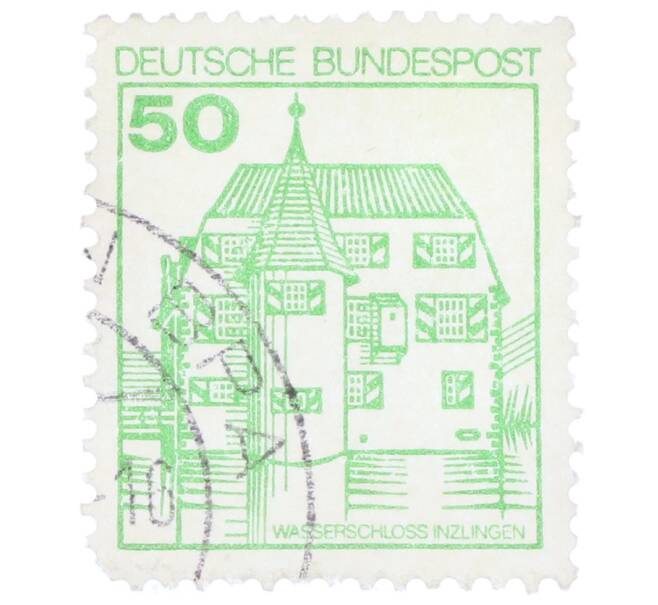 Почтовая марка 50 пфеннигов 1980 года Западная Германия (ФРГ) «Крепости и замки — Замок Инцлинген» (Артикул: T11-35568) — Фото №1