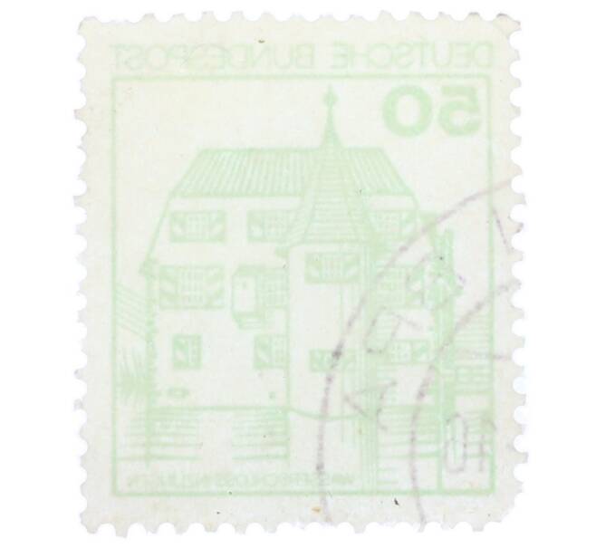 Почтовая марка 50 пфеннигов 1980 года Западная Германия (ФРГ) «Крепости и замки — Замок Инцлинген» (Артикул: T11-35568) — Фото №2