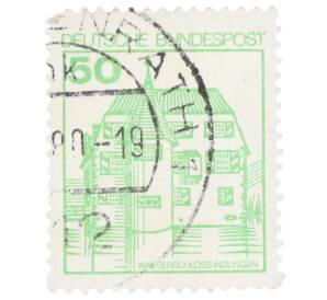 Почтовая марка 50 пфеннигов 1980 года Западная Германия (ФРГ) «Крепости и замки — Замок Инцлинген»