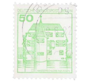 Почтовая марка 50 пфеннигов 1980 года Западная Германия (ФРГ) «Крепости и замки — Замок Инцлинген»