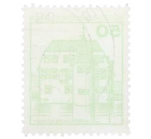 Почтовая марка 50 пфеннигов 1980 года Западная Германия (ФРГ) «Крепости и замки — Замок Инцлинген»