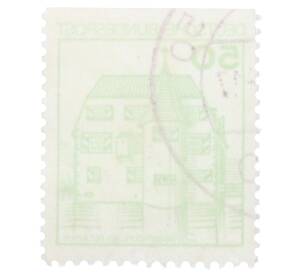 Почтовая марка 50 пфеннигов 1980 года Западная Германия (ФРГ) «Крепости и замки — Замок Инцлинген»