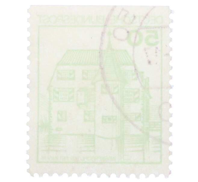 Почтовая марка 50 пфеннигов 1980 года Западная Германия (ФРГ) «Крепости и замки — Замок Инцлинген» (Артикул: T11-35571) — Фото №2