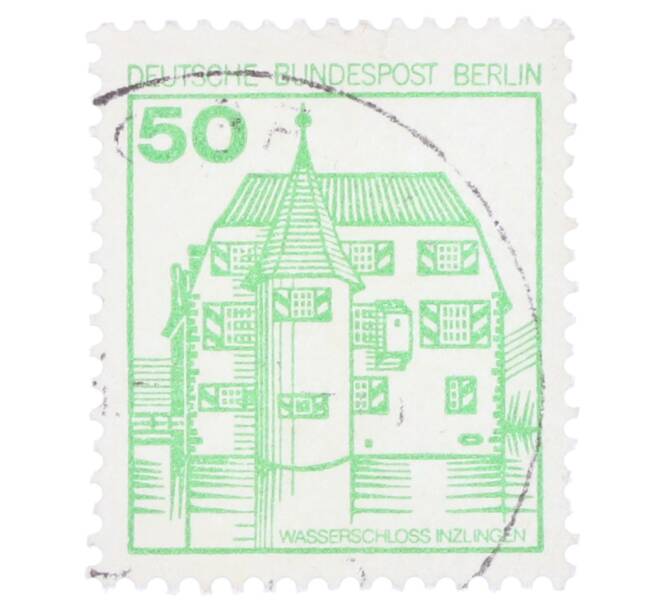 Почтовая марка 50 пфеннигов 1980 года Западная Германия (ФРГ) «Крепости и замки — Замок Инцлинген» (Артикул: T11-35573) — Фото №1