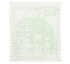 Почтовая марка 50 пфеннигов 1980 года Западная Германия (ФРГ) «Крепости и замки — Замок Инцлинген»