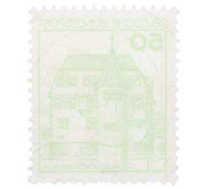 Почтовая марка 50 пфеннигов 1980 года Западная Германия (ФРГ) «Крепости и замки — Замок Инцлинген»