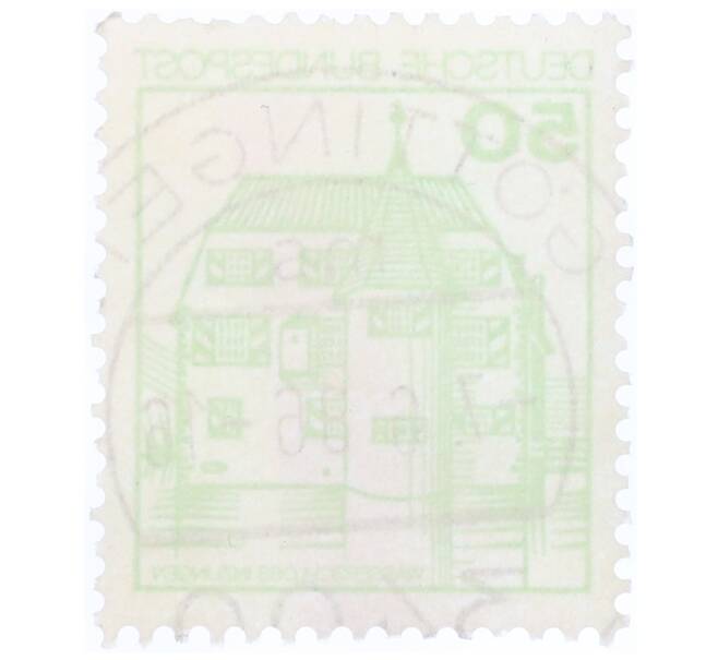 Почтовая марка 50 пфеннигов 1980 года Западная Германия (ФРГ) «Крепости и замки — Замок Инцлинген» (Артикул: T11-35575) — Фото №2