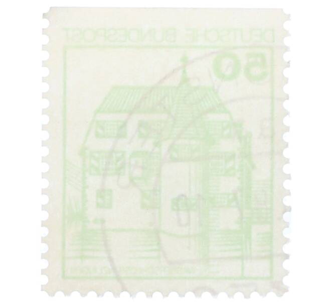 Почтовая марка 50 пфеннигов 1980 года Западная Германия (ФРГ) «Крепости и замки — Замок Инцлинген» (Артикул: T11-35576) — Фото №2