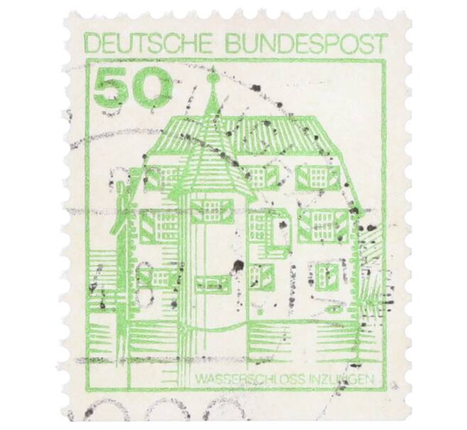 Почтовая марка 50 пфеннигов 1980 года Западная Германия (ФРГ) «Крепости и замки — Замок Инцлинген» (Артикул: T11-35577) — Фото №1