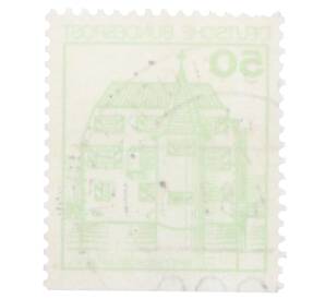 Почтовая марка 50 пфеннигов 1980 года Западная Германия (ФРГ) «Крепости и замки — Замок Инцлинген»