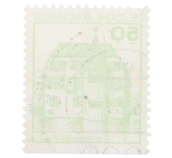 Почтовая марка 50 пфеннигов 1980 года Западная Германия (ФРГ) «Крепости и замки — Замок Инцлинген» (Артикул: T11-35577) — Фото №2