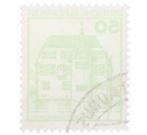 Почтовая марка 50 пфеннигов 1980 года Западная Германия (ФРГ) «Крепости и замки — Замок Инцлинген»