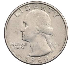 1/4 доллара (25 центов) 1990 года D США — Фото №1