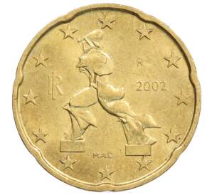 20 евроцентов 2002 года Италия — Фото №1