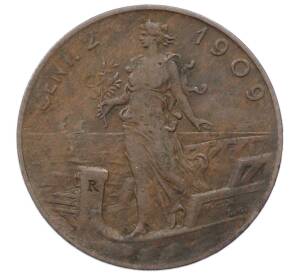 2 чентезимо 1909 года Италия — Фото №1