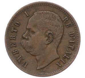 2 чентезимо 1900 года Италия