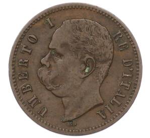 2 чентезимо 1898 года Италия — Фото №2