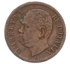 1 чентезимо 1900 года Италия — Фото №2