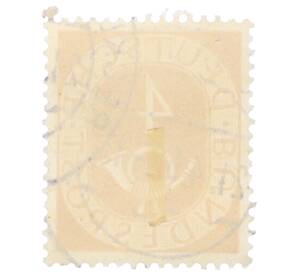 Почтовая марка 4 пфеннига 1951 года Западная Германия (ФРГ) — Фото №2