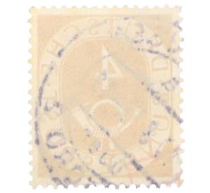 Почтовая марка 4 пфеннига 1951 года Западная Германия (ФРГ) — Фото №2