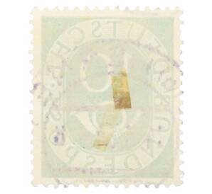 Почтовая марка 10 пфеннигов 1951 года Западная Германия (ФРГ) — Фото №2