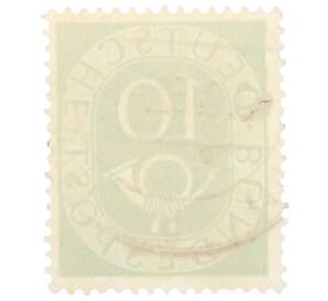 Почтовая марка 10 пфеннигов 1951 года Западная Германия (ФРГ) — Фото №2