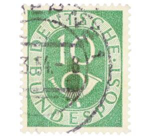 Почтовая марка 10 пфеннигов 1951 года Западная Германия (ФРГ) — Фото №1