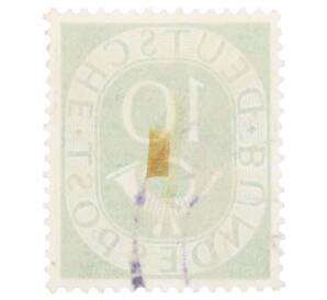 Почтовая марка 10 пфеннигов 1951 года Западная Германия (ФРГ) — Фото №2