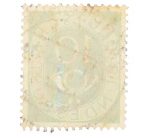 Почтовая марка 10 пфеннигов 1951 года Западная Германия (ФРГ) — Фото №2