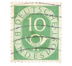 Почтовая марка 10 пфеннигов 1951 года Западная Германия (ФРГ) — Фото №1