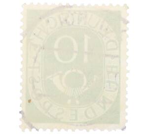 Почтовая марка 10 пфеннигов 1951 года Западная Германия (ФРГ) — Фото №2