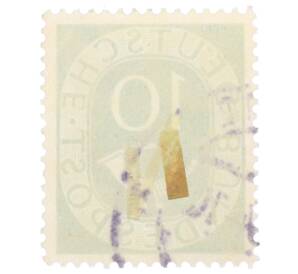 Почтовая марка 10 пфеннигов 1951 года Западная Германия (ФРГ) — Фото №2