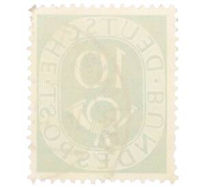 Почтовая марка 10 пфеннигов 1951 года Западная Германия (ФРГ) — Фото №2