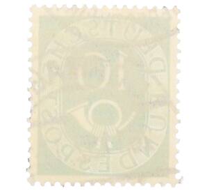 Почтовая марка 10 пфеннигов 1951 года Западная Германия (ФРГ) — Фото №2