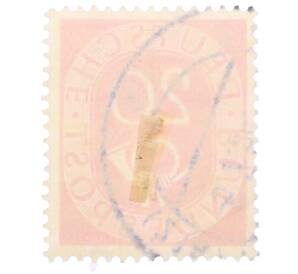 Почтовая марка 20 пфеннигов 1951 года Западная Германия (ФРГ)